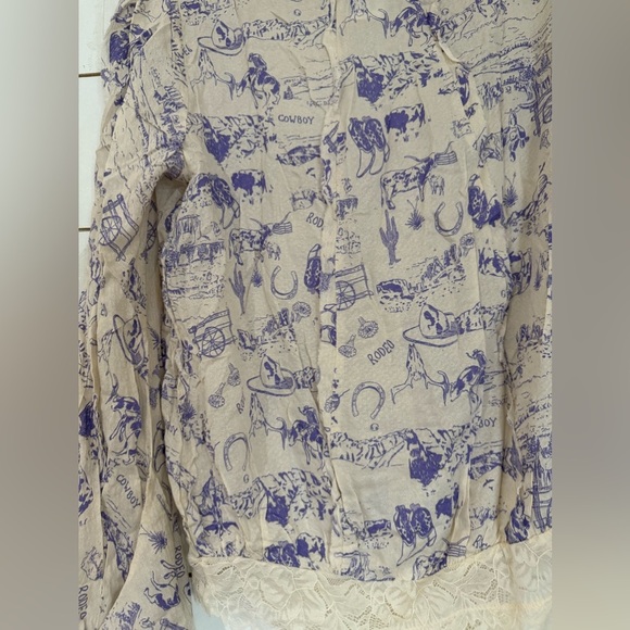 NWOT  FREE PEOPLE Everything's Rosy Bodysuit - Blue - Picture 9 of 10